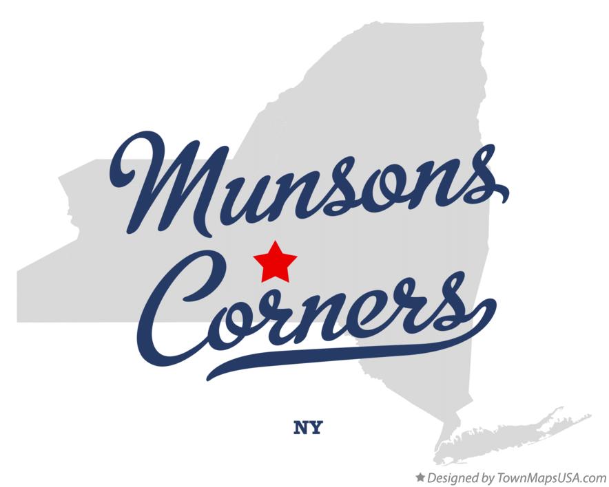Map of Munsons Corners New York NY