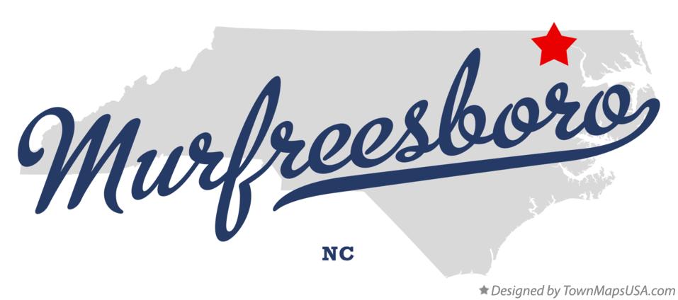 Map of Murfreesboro North Carolina NC