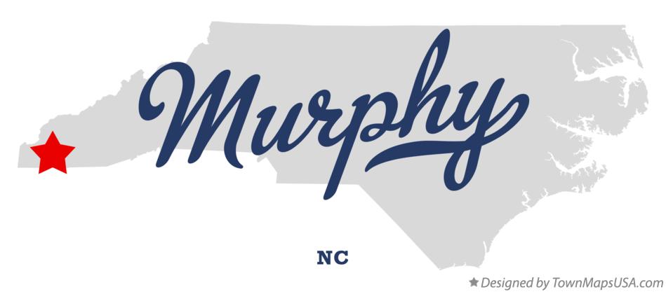 Map of Murphy North Carolina NC