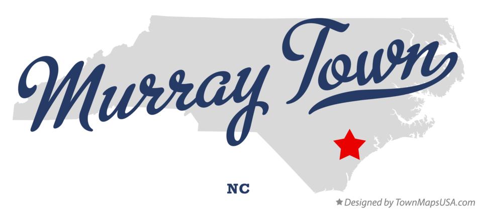 Map of Murray Town North Carolina NC