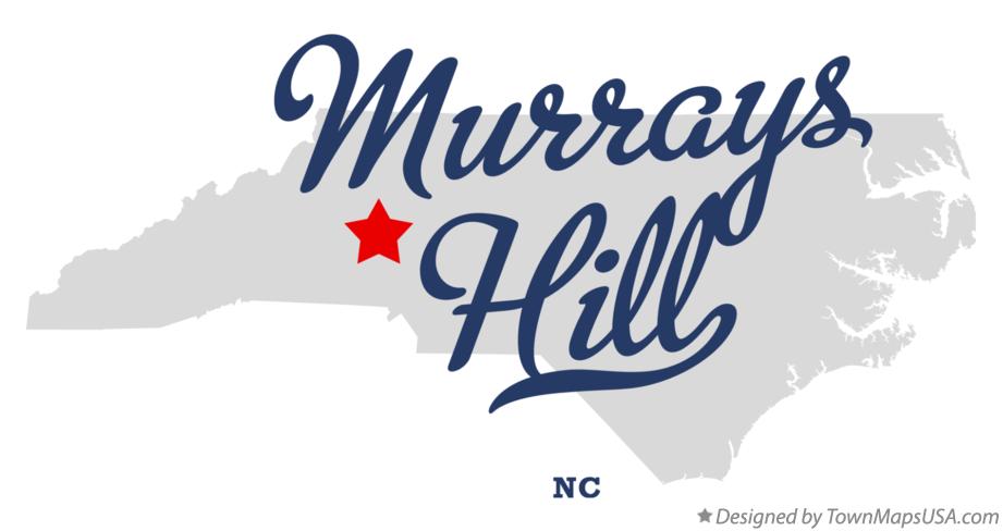 Map of Murrays Hill North Carolina NC