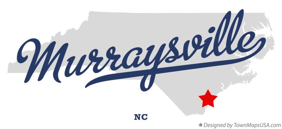 Map of Murraysville North Carolina NC