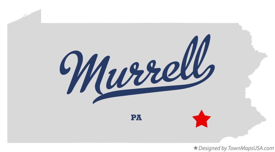 Map of Murrell Pennsylvania PA