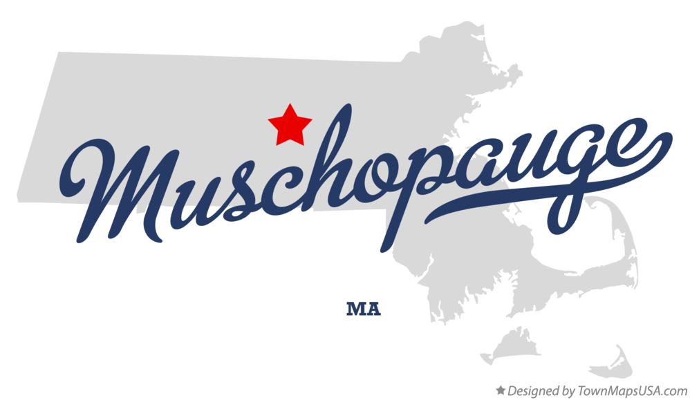 Map of Muschopauge Massachusetts MA