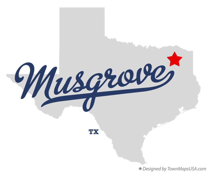 Map of Musgrove Texas TX