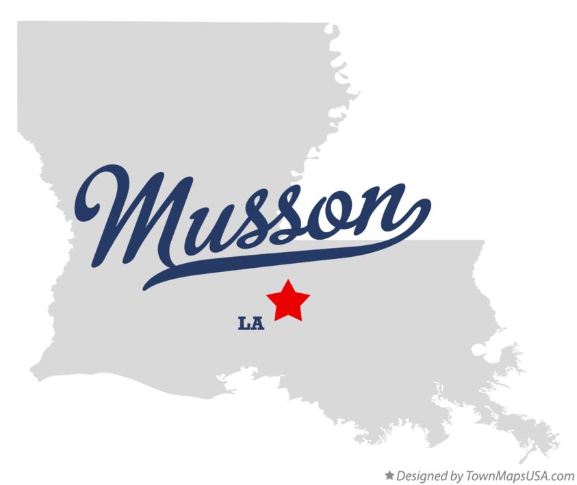 Map of Musson Louisiana LA