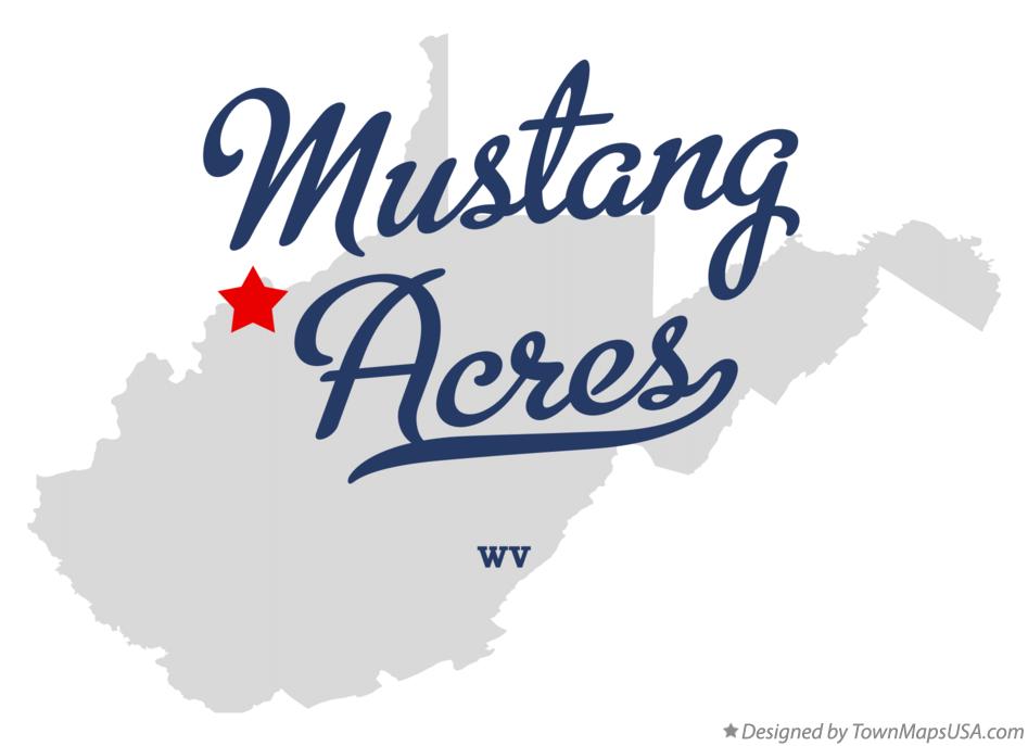 Map of Mustang Acres West Virginia WV