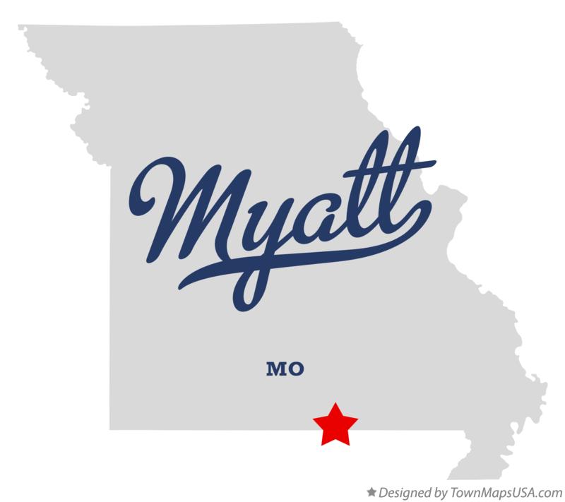 Map of Myatt Missouri MO
