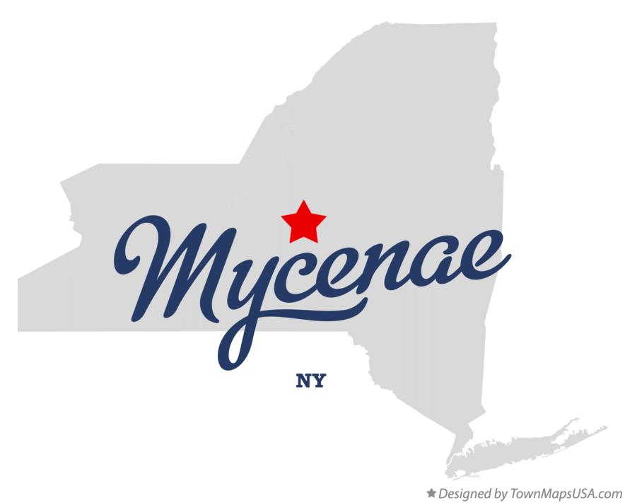 Map of Mycenae New York NY