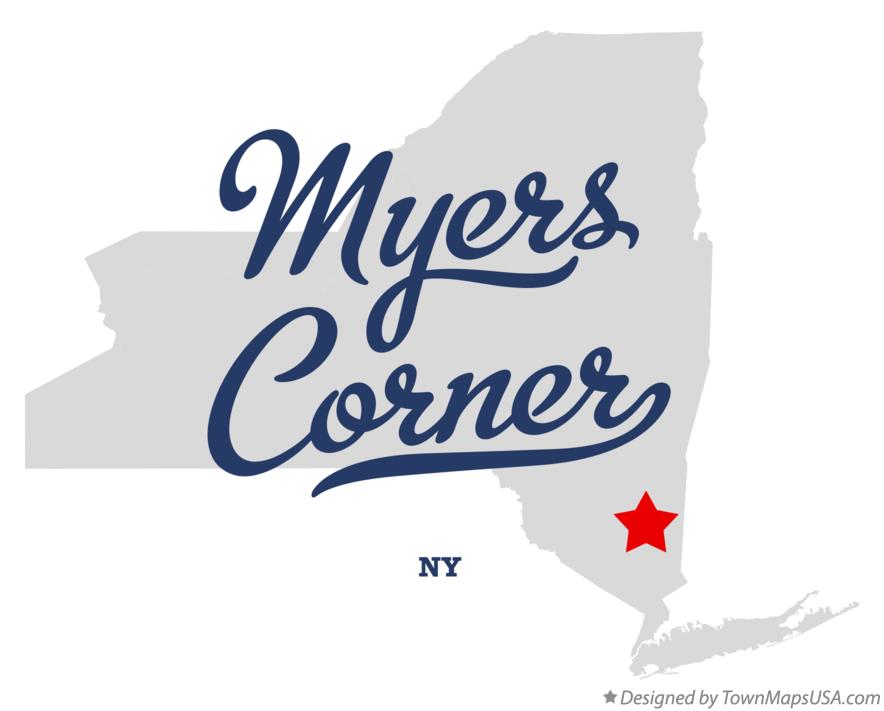 Map of Myers Corner New York NY
