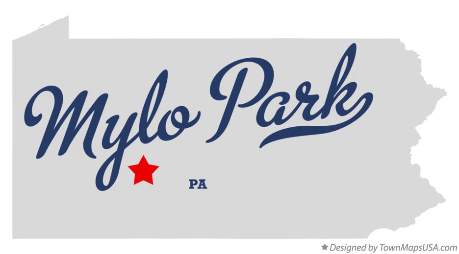 Map of Mylo Park Pennsylvania PA