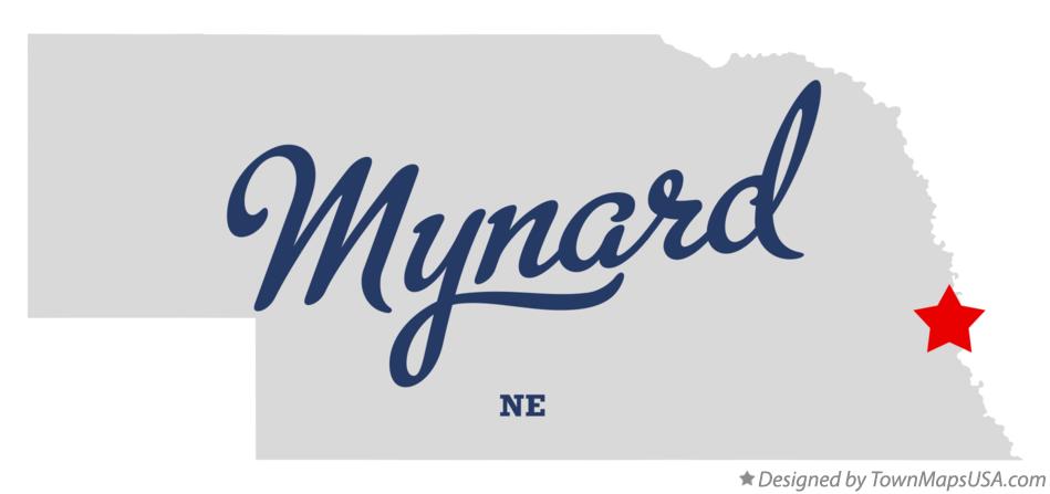 Map of Mynard Nebraska NE