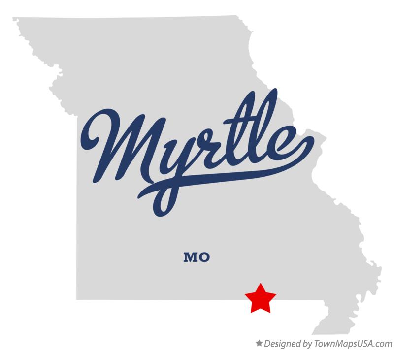 Map of Myrtle Missouri MO