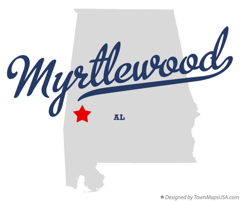 Map of Myrtlewood Alabama AL