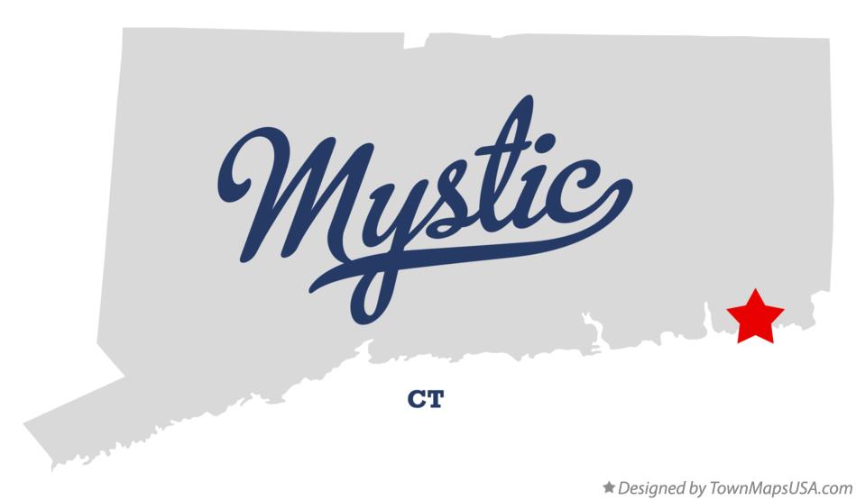 Map of Mystic Connecticut CT