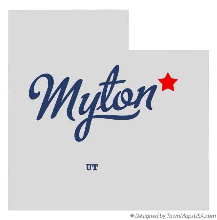 Map of Myton Utah UT