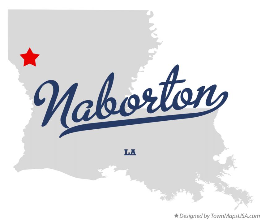 Map of Naborton Louisiana LA