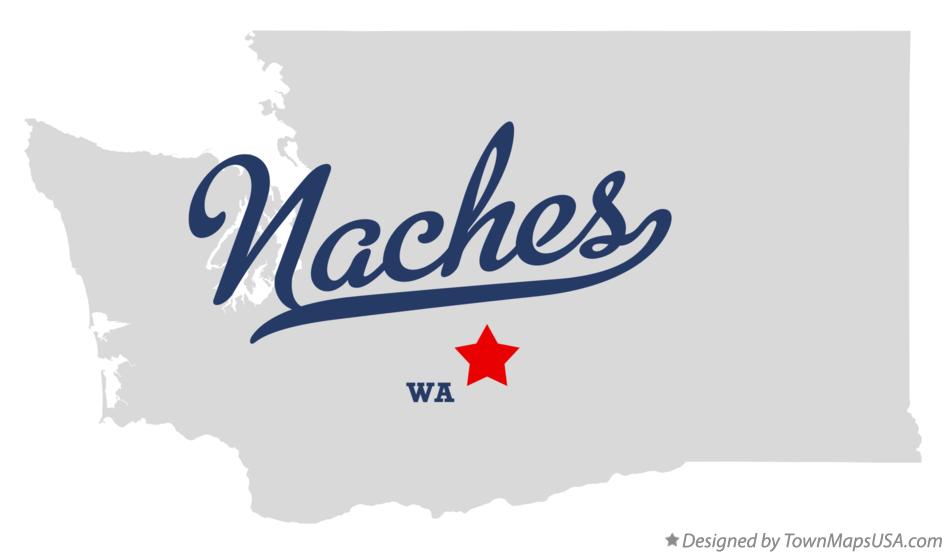 Map of Naches Washington WA
