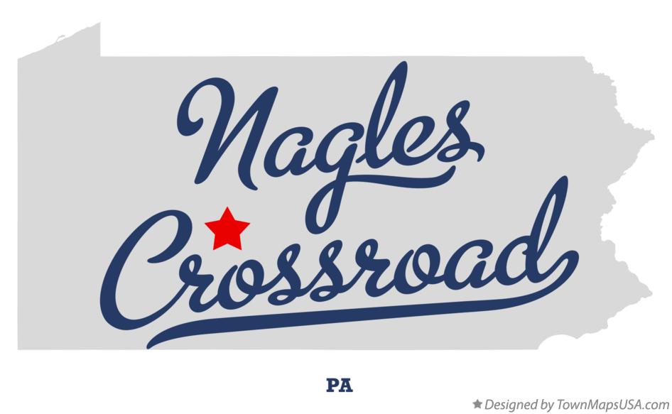 Map of Nagles Crossroad Pennsylvania PA