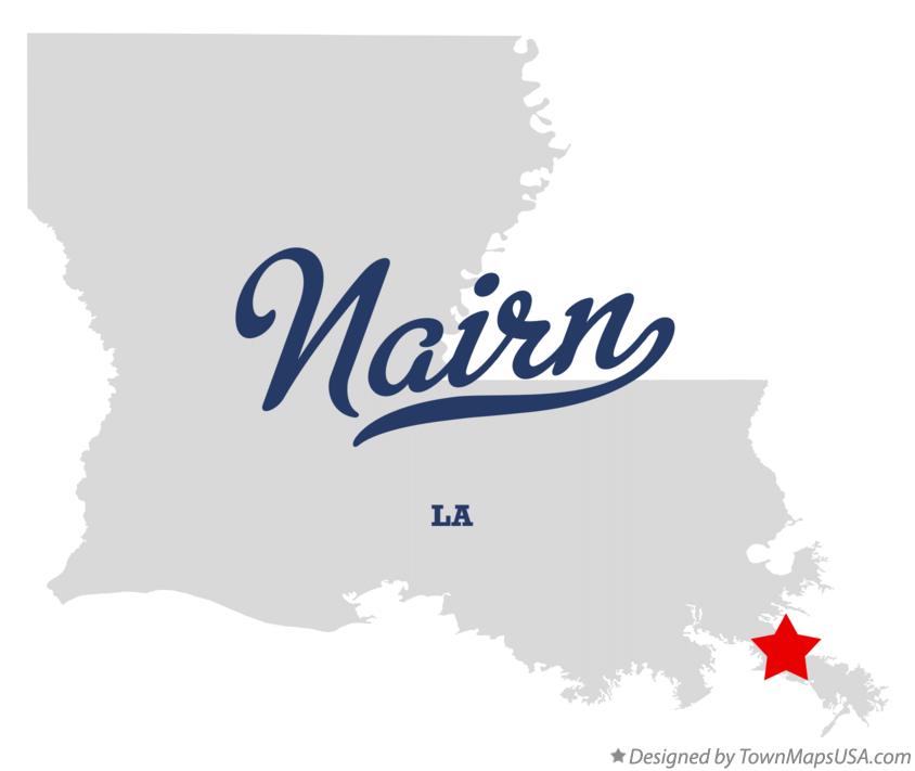 Map of Nairn Louisiana LA