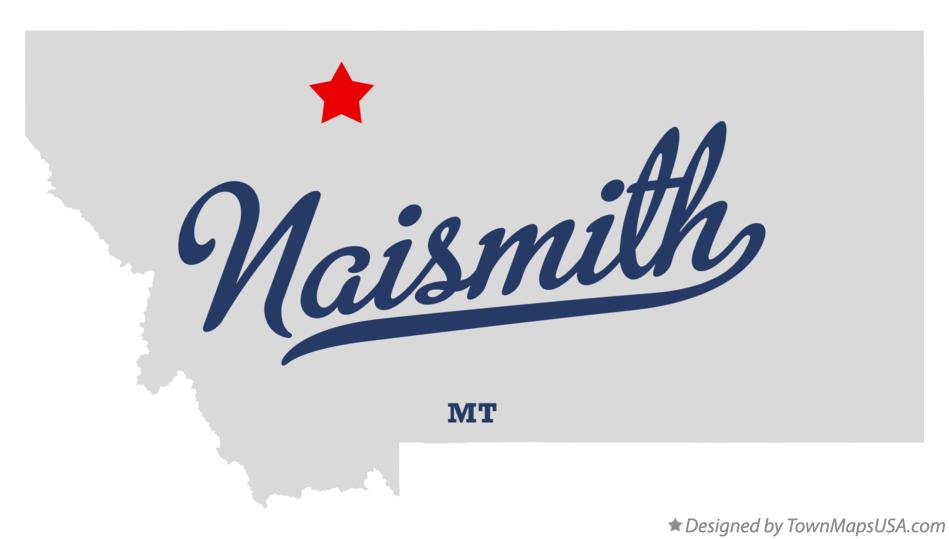 Map of Naismith Montana MT