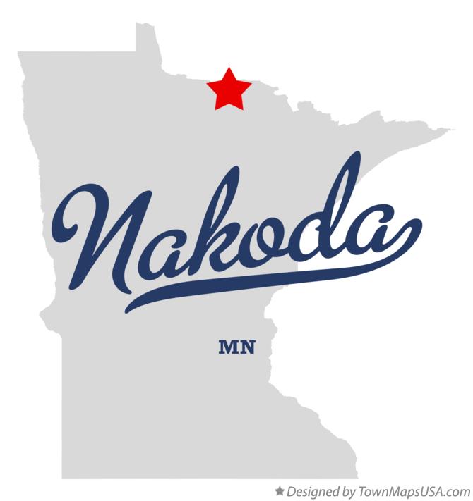 Map of Nakoda Minnesota MN