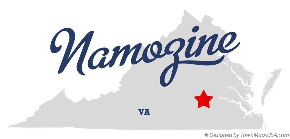 Map of Namozine Virginia VA