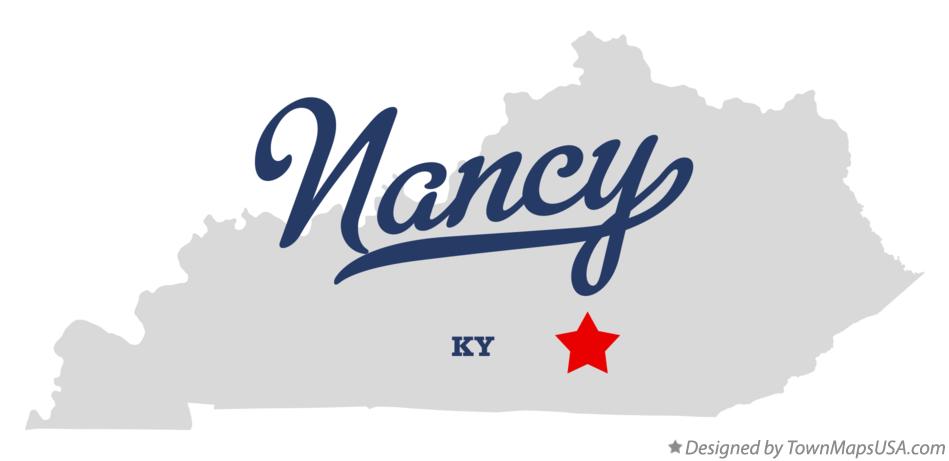 Map of Nancy Kentucky KY
