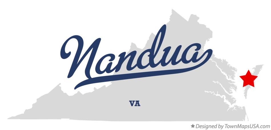 Map of Nandua Virginia VA