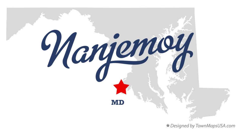 Map of Nanjemoy Maryland MD