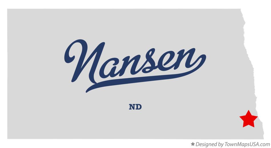 Map of Nansen North Dakota ND