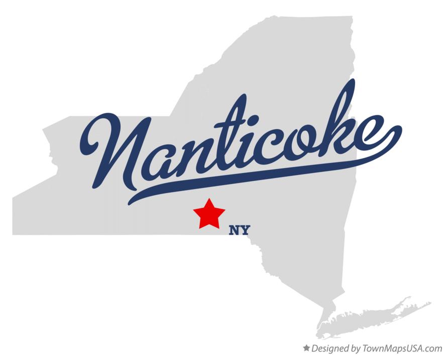 Map of Nanticoke New York NY