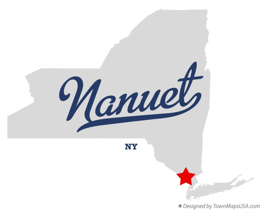 Map of Nanuet New York NY