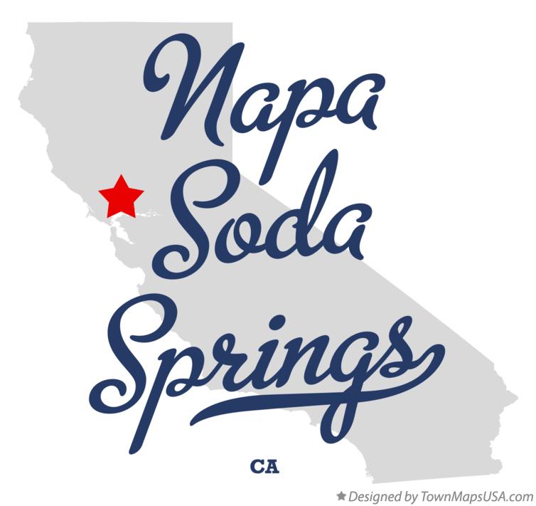 Map of Napa Soda Springs California CA