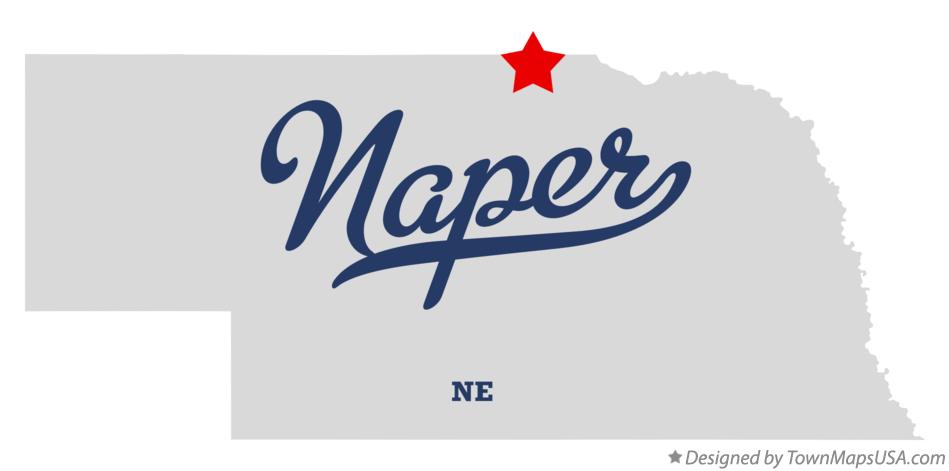 Map of Naper Nebraska NE