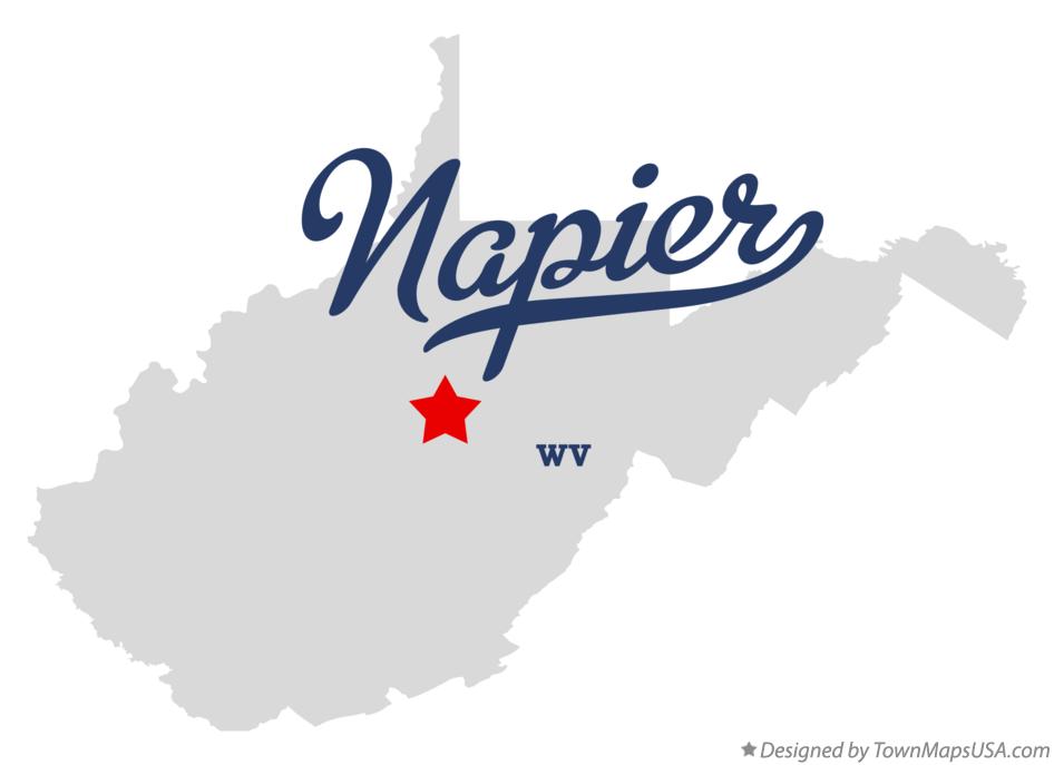Map of Napier West Virginia WV