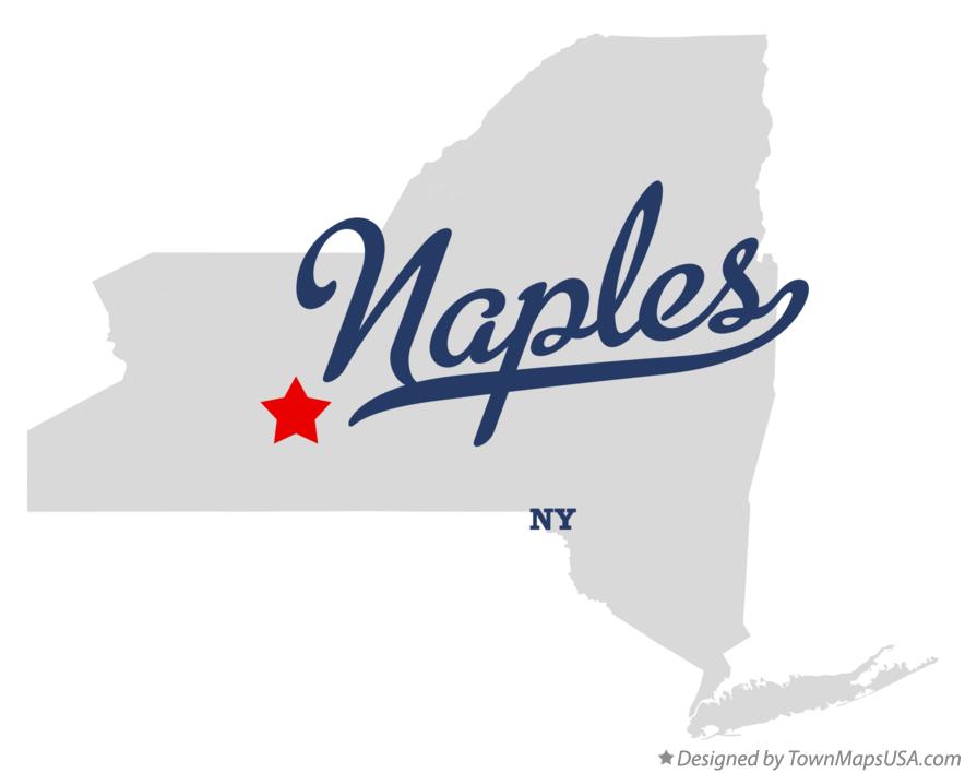 Map of Naples New York NY