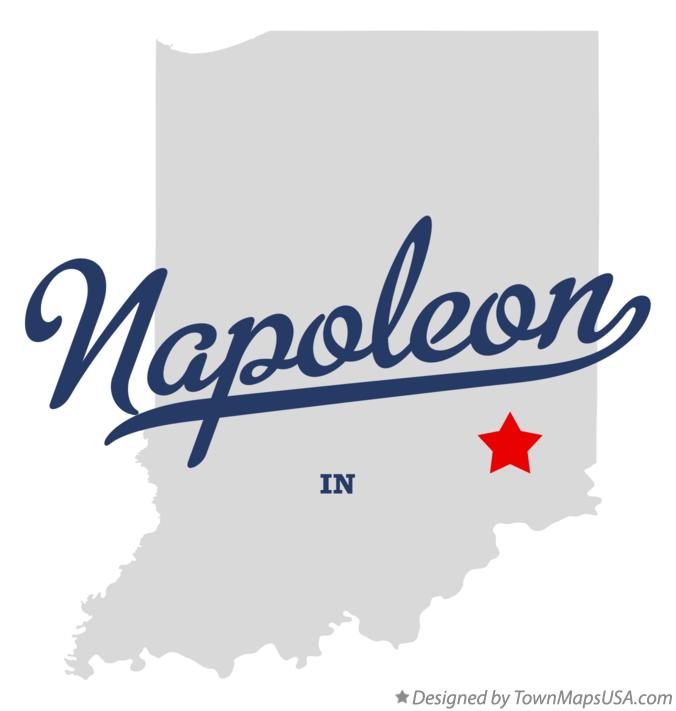 Map of Napoleon Indiana IN