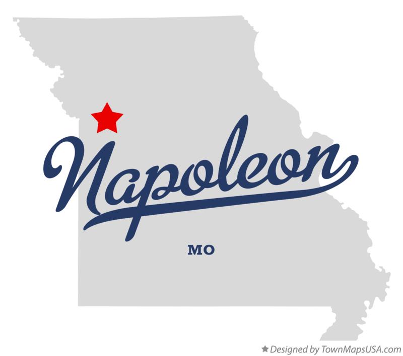 Map of Napoleon Missouri MO