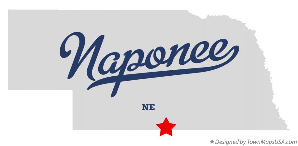 Map of Naponee Nebraska NE