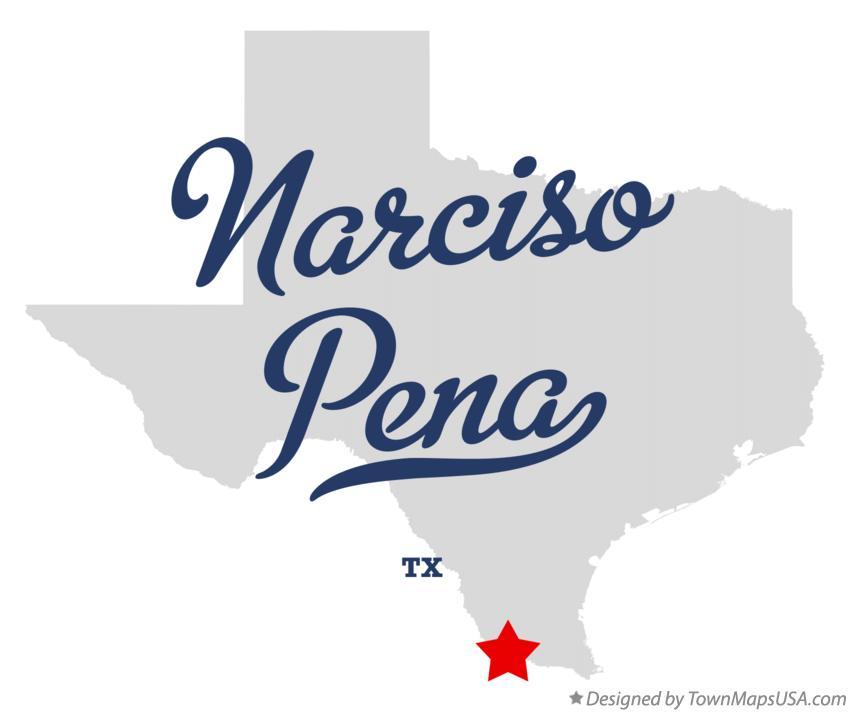 Map of Narciso Pena Texas TX