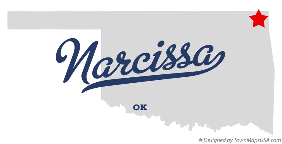 Map of Narcissa Oklahoma OK