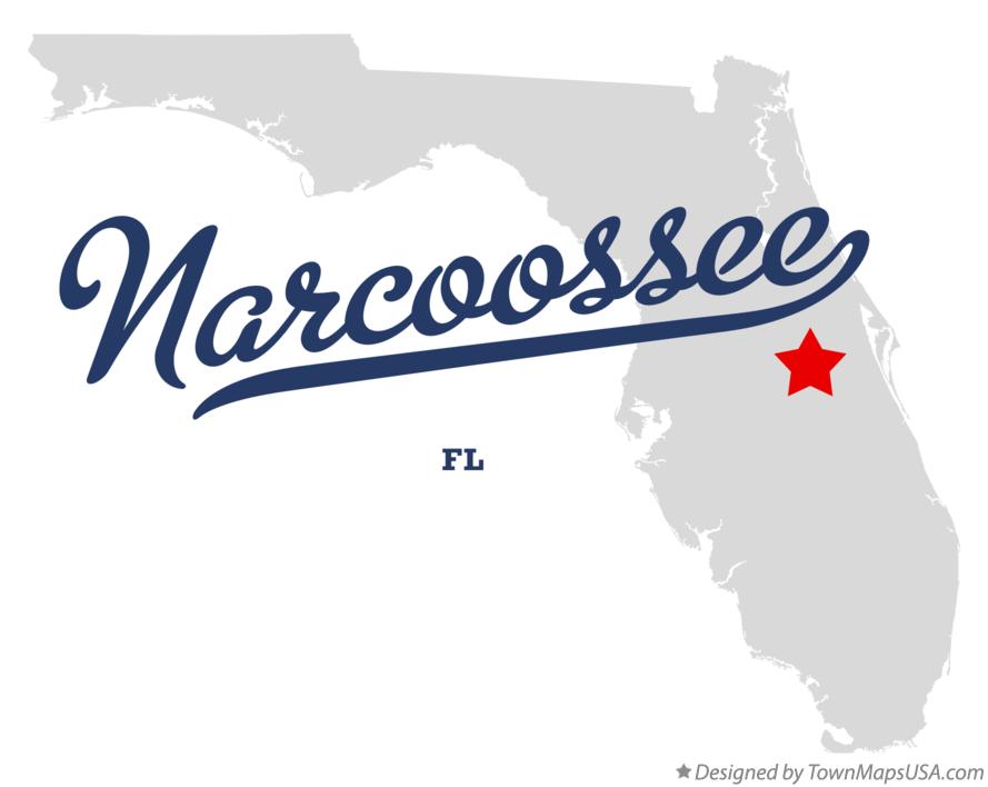 Map of Narcoossee Florida FL