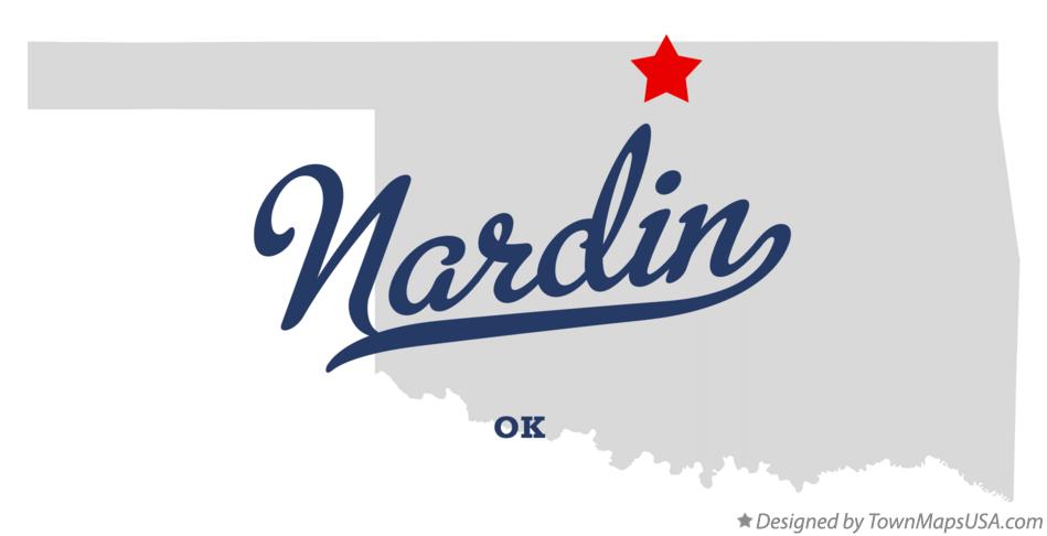 Map of Nardin Oklahoma OK