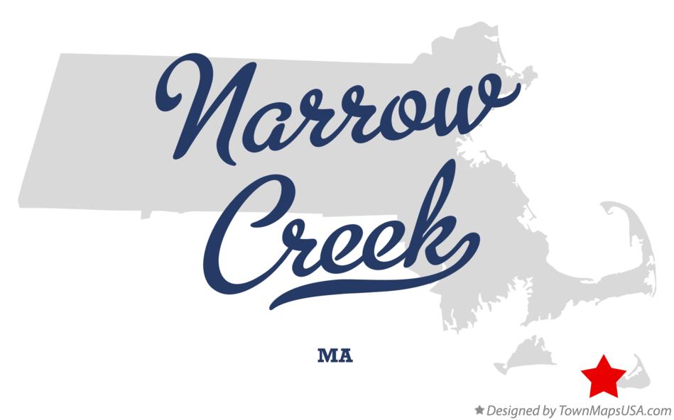 Map of Narrow Creek Massachusetts MA