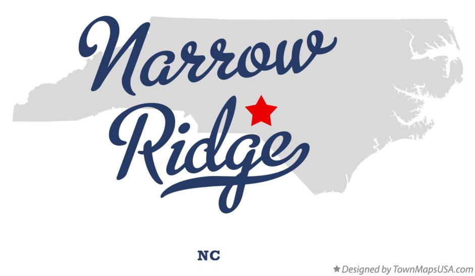 Map of Narrow Ridge North Carolina NC
