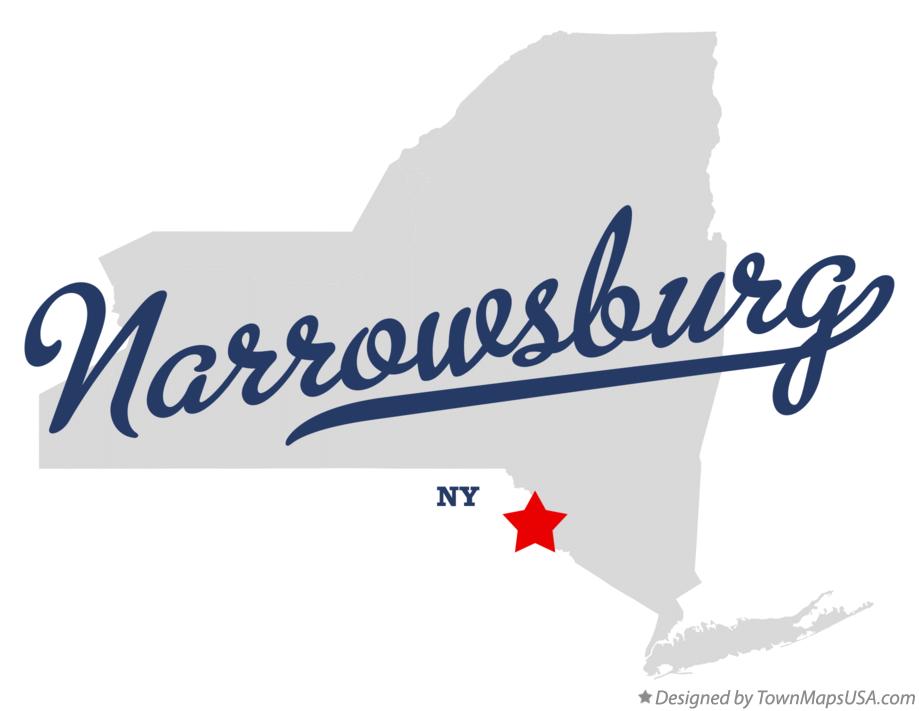 Map of Narrowsburg New York NY