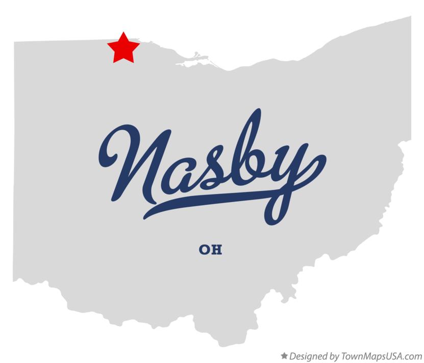 Map of Nasby Ohio OH