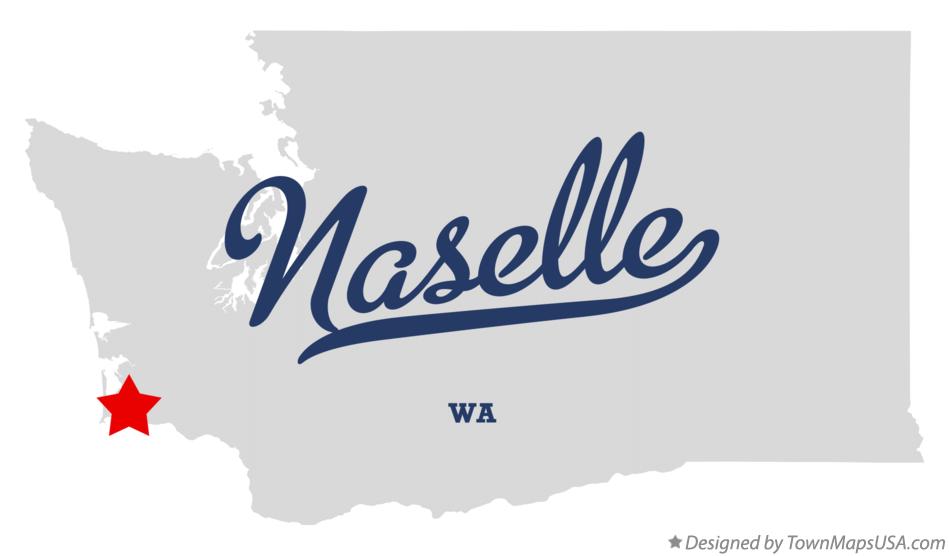 Map of Naselle Washington WA