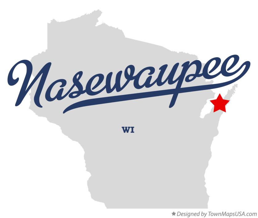 Map of Nasewaupee Wisconsin WI